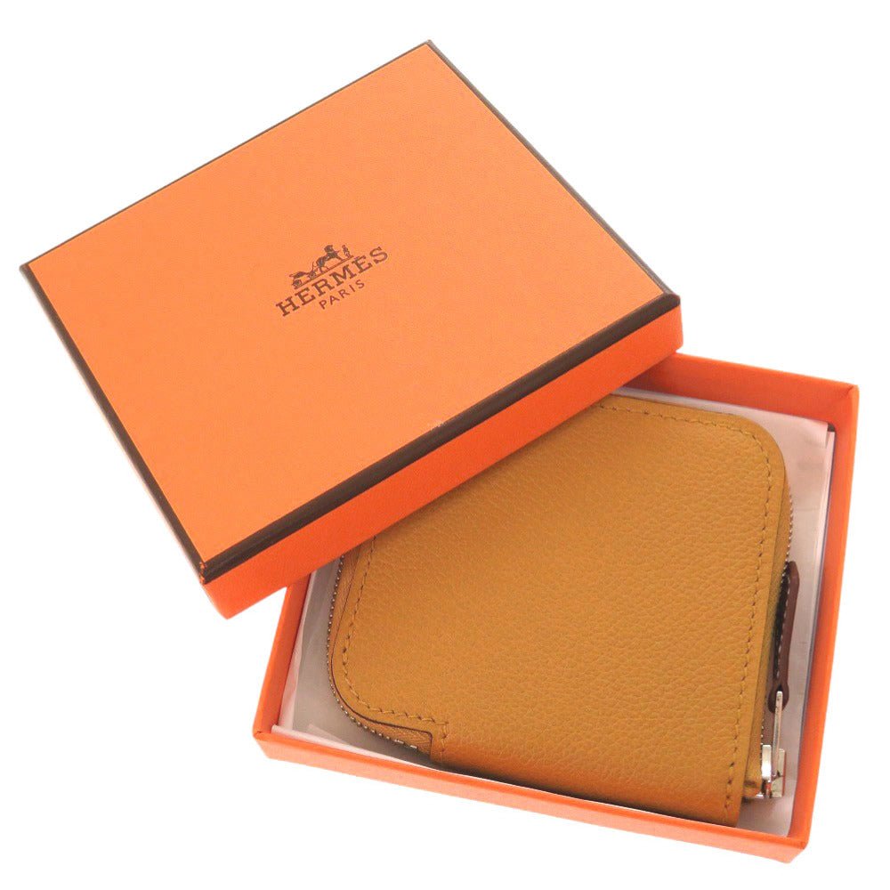 HERMES Coin case Epsom Sesame Azap silk in unisex(Unisex) Used | AlmaBagz