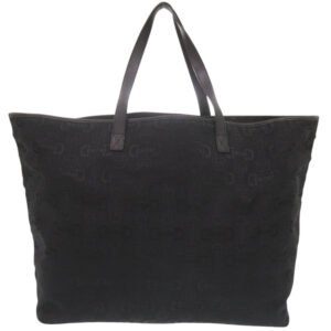 GUCCI Tote Bag 238695 Canvas, Leather black Horsebit Pattern Women Used | AlmaBagz