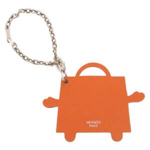 HERMES key ring Votadelakt, Silver925 Orange Kelly doll | AlmaBagz