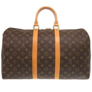 LOUIS VUITTON Boston Duffel bag M41428 Monogram canvas Brown Monogram Keepall 45 | AlmaBagz