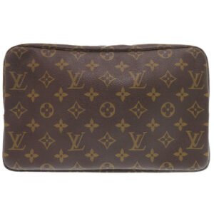 LOUIS VUITTON business bag M47522 Monogram canvas Brown Monogram Truth Cracking Ty 28 | AlmaBagz