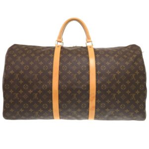 LOUIS VUITTON Boston Duffel bag M41422 Monogram canvas Brown Monogram Keepall 60 | AlmaBagz