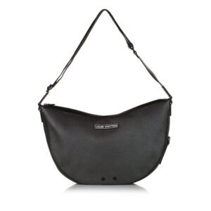 Louis Vuitton Alpha Hobo Bag Black Taurillon | AlmaBagz