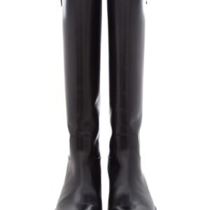 Louis Vuitton Black Leather Riding Boots SZ 35 | AlmaBagz