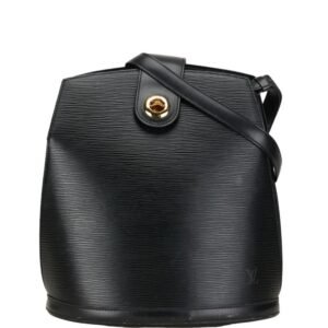 Louis Vuitton Noir Leather Shoulder Bag | AlmaBagz