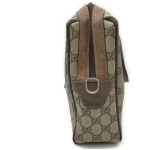 Gucci Boston Bag Guccissima Print And Brown W Red Green Leather Coated Canvas Satchel | AlmaBagz