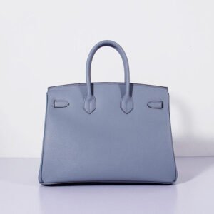 Hermes 35cm Birkin Bag Epsom Leather Blue Lin Gold | AlmaBagz