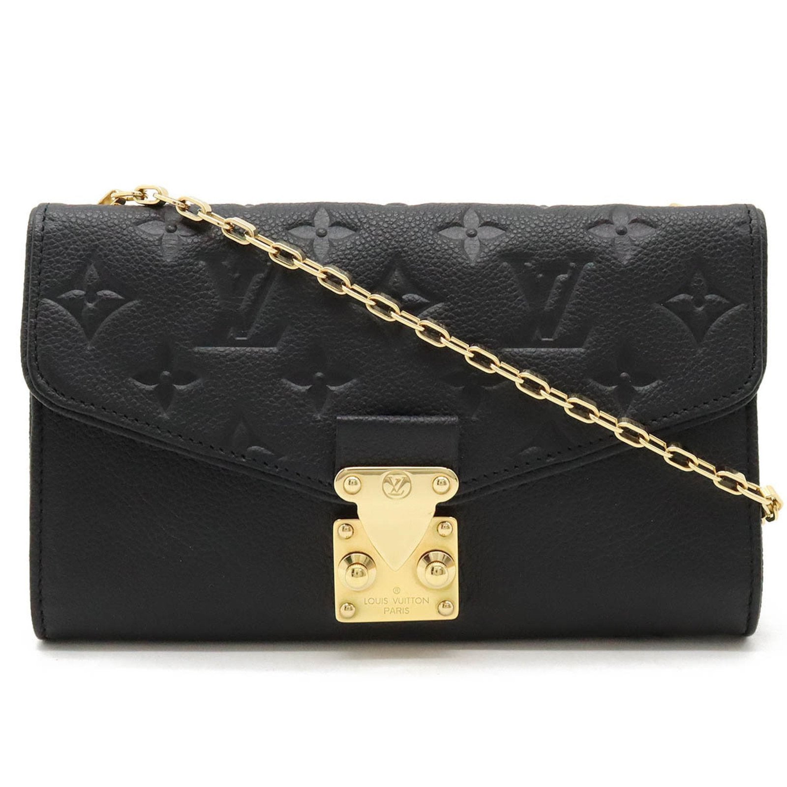 Louis Vuitton Monogram Empreinte Chain/Shoulder Wallet | AlmaBagz