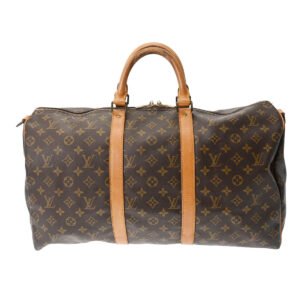 Louis Vuitton Monogram Keepall Bandouliere 50 Brown | AlmaBagz