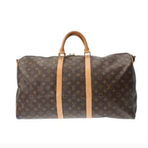 Louis Vuitton Monogram Keepall Bandouliere 55 Brown | AlmaBagz
