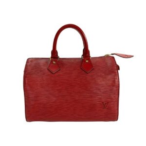 LOUIS VUITTON Handbag leather Red Epi Speedy 25 | AlmaBagz