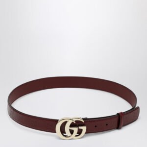Gucci Gg Milano Rosso Ancora Leather Belt Women | AlmaBagz