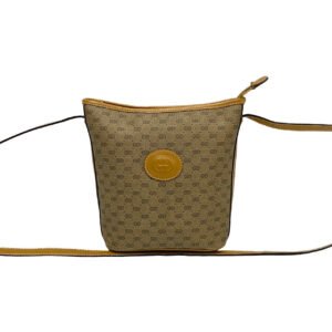 GUCCI Shoulder Bag Leather, PVC Brown Micro GG logo Women Used | AlmaBagz