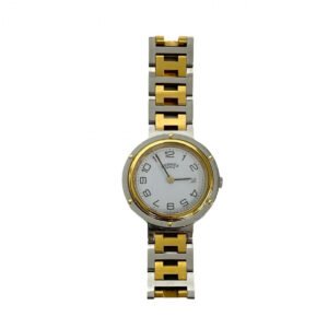 HERMES Watches Stainless steel gold Clipper | AlmaBagz