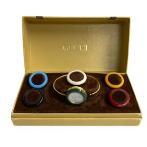 GUCCI Watches Quartz Gold Plated gold Change bezel white dial | AlmaBagz