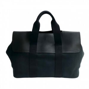 HERMES Handbag leather black Valparaiso MM | AlmaBagz