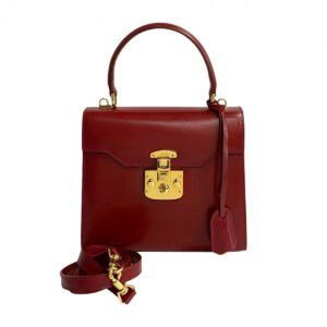 GUCCI Shoulder Bag leather Red Ready lock | AlmaBagz