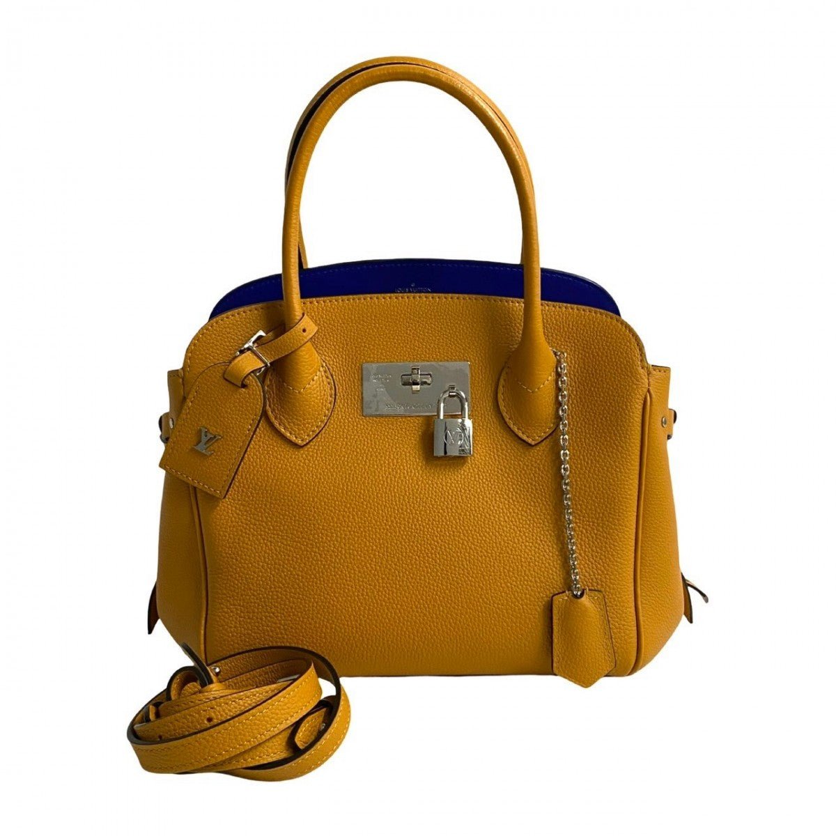 LOUIS VUITTON Shoulder Bag leather Orange Mira PM | AlmaBagz