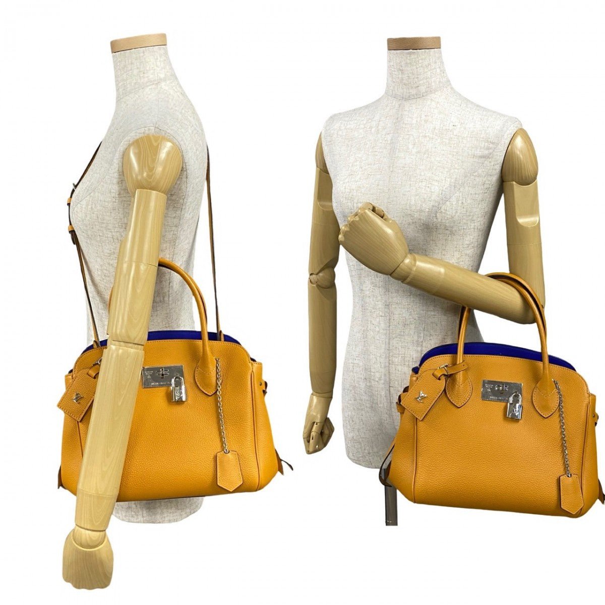 LOUIS VUITTON Shoulder Bag leather Orange Mira PM | AlmaBagz - Image 2