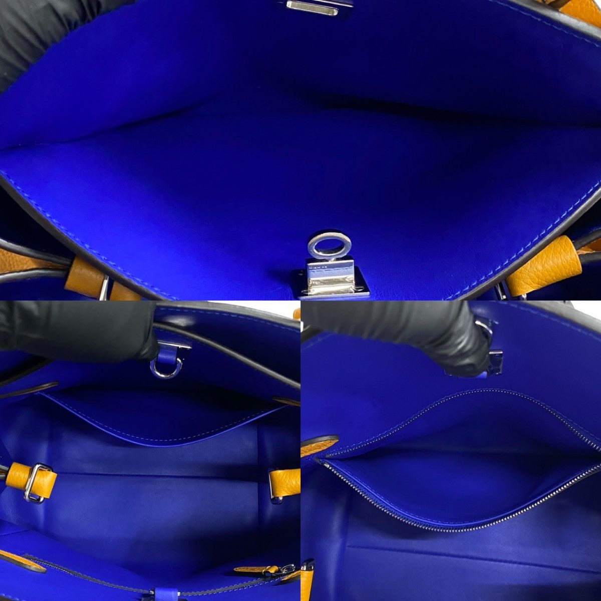 LOUIS VUITTON Shoulder Bag leather Orange Mira PM | AlmaBagz - Image 8