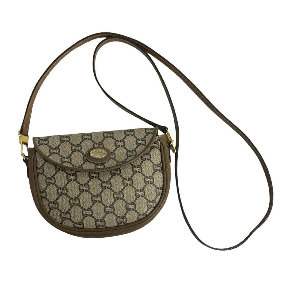 GUCCI Shoulder Bag leather Brown | AlmaBagz