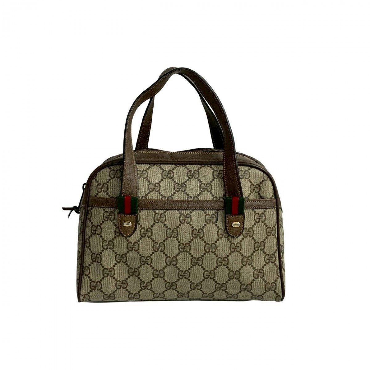 GUCCI Handbag leather Brown Sherry line | AlmaBagz