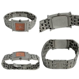 HERMES Watches Quartz HH1.210 Stainless Steel Silver H watch Orange dial | AlmaBagz