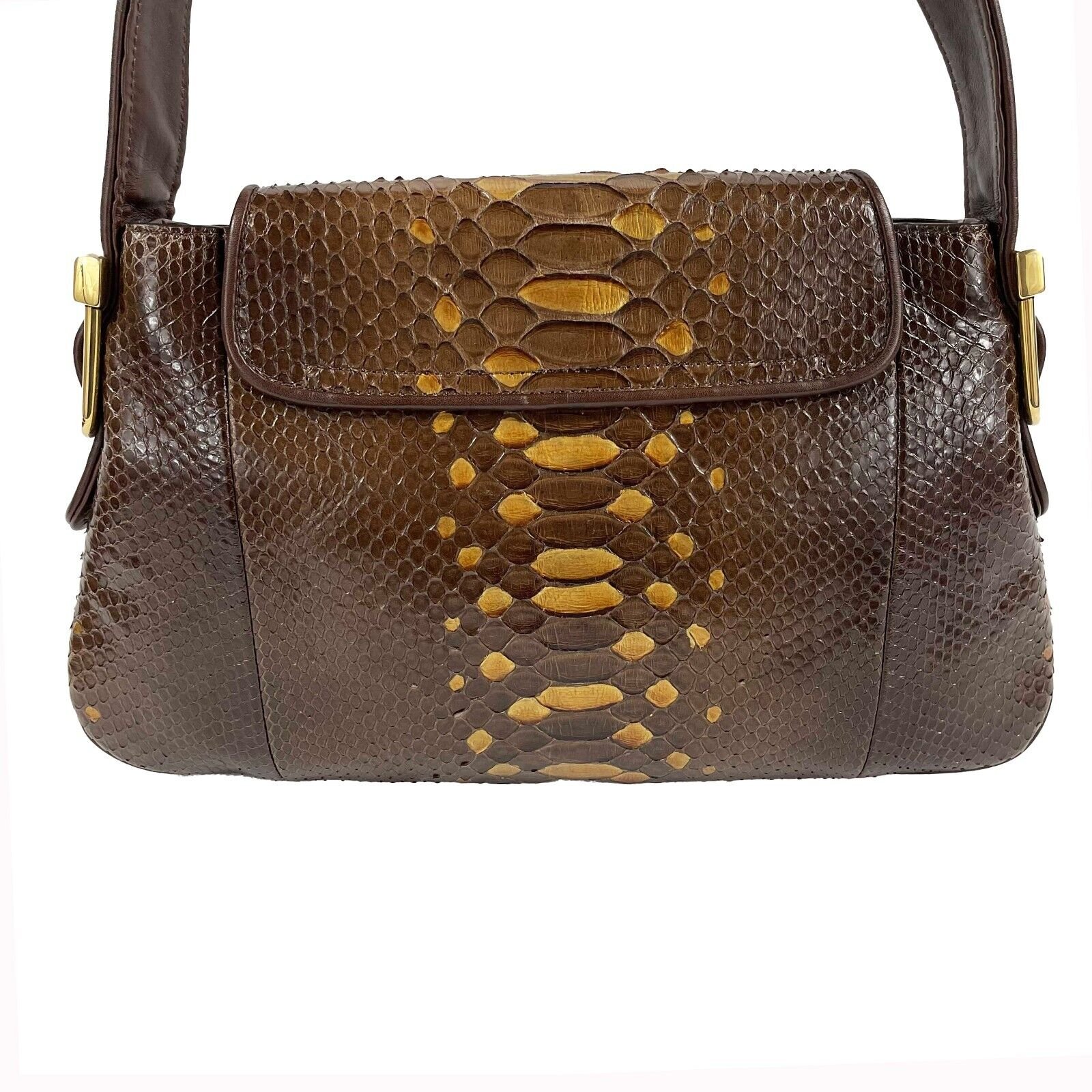 GUCCI - 1973 Python Metallic Accent Shoulder Bag | AlmaBagz - Image 3