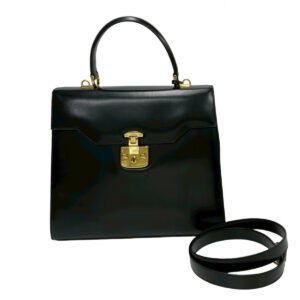 GUCCI Shoulder Bag Calfskin black Ready lock | AlmaBagz