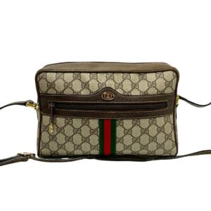 GUCCI Shoulder Bag leather Brown Sherry line | AlmaBagz