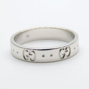 GUCCI Ring K18 white gold White gold Icon ring Women Used | AlmaBagz