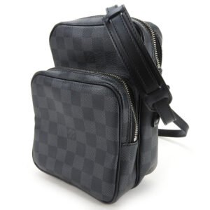 LOUIS VUITTON Shoulder Bag N41446 Damier Grafitte gray Rem mens Used | AlmaBagz