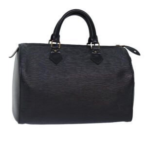 LOUIS VUITTON Epi Speedy 30 Hand Bag Noir Black M43002 LV Auth 81811 | AlmaBagz