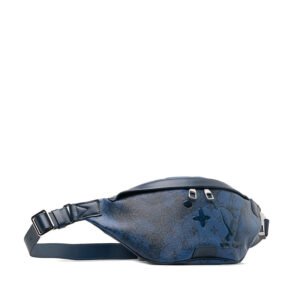 Louis Vuitton Monogram Aqua garden Discovery Bum Bag PM Body Bag M22576 Blue PVC Leather | AlmaBagz