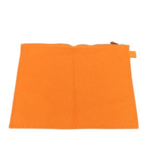HERMES Pouch canvas Orange Bora Bora Pouch GM unisex(Unisex) Used | AlmaBagz