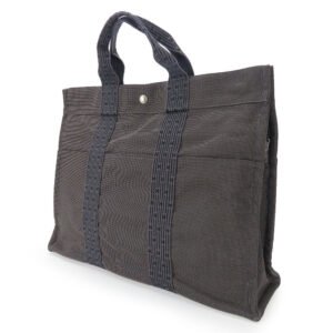 HERMES Tote Bag polyester gray Her Line unisex(Unisex) Used | AlmaBagz