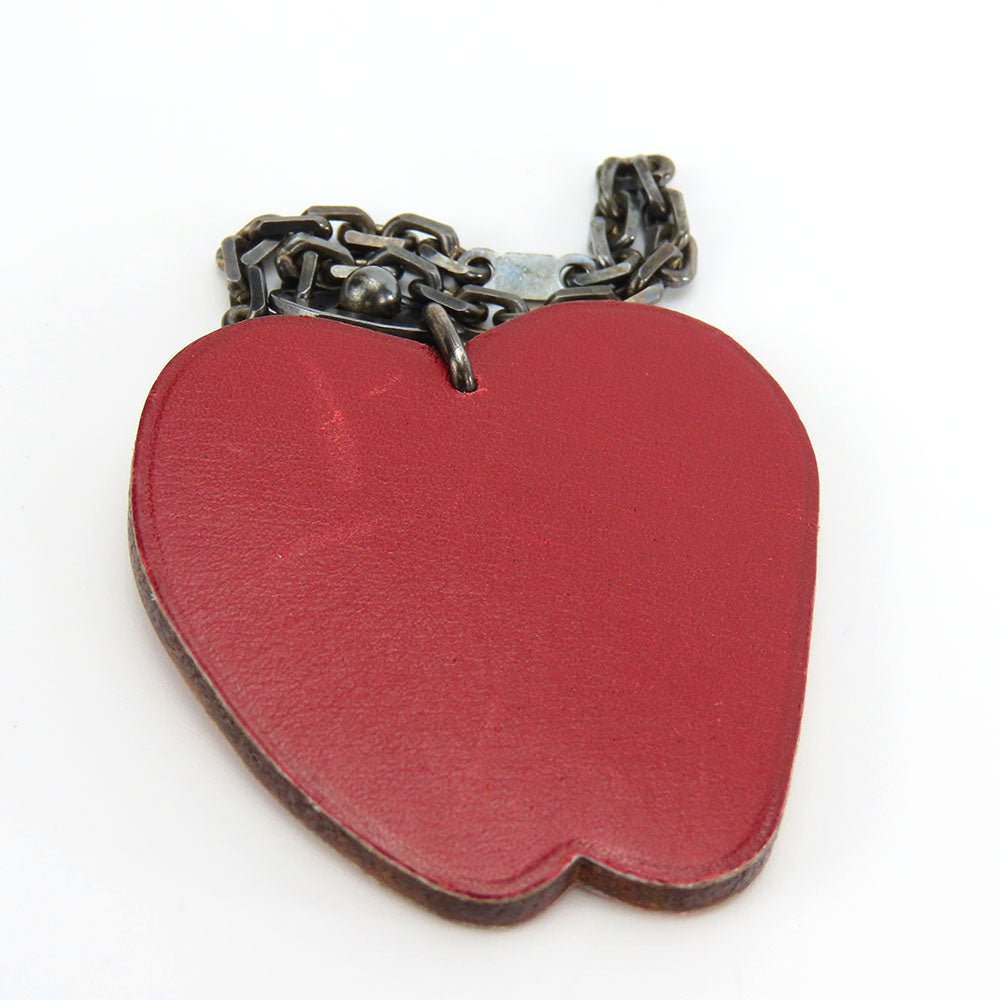 HERMES Bag charm Leather, Silver925 Red Apple Women Used | AlmaBagz