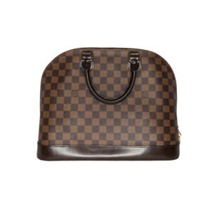 Louis Vuitton Damier Ebene Alma MM Handbag Satchel | AlmaBagz