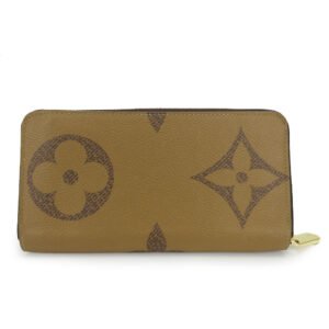 LOUIS VUITTON Long Wallet Purse M69353 Monogram Giant Reverse Brown Zippy wallet | AlmaBagz