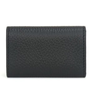 GUCCI Key case Key holder  456118 leather black GG Marmont Women Used | AlmaBagz