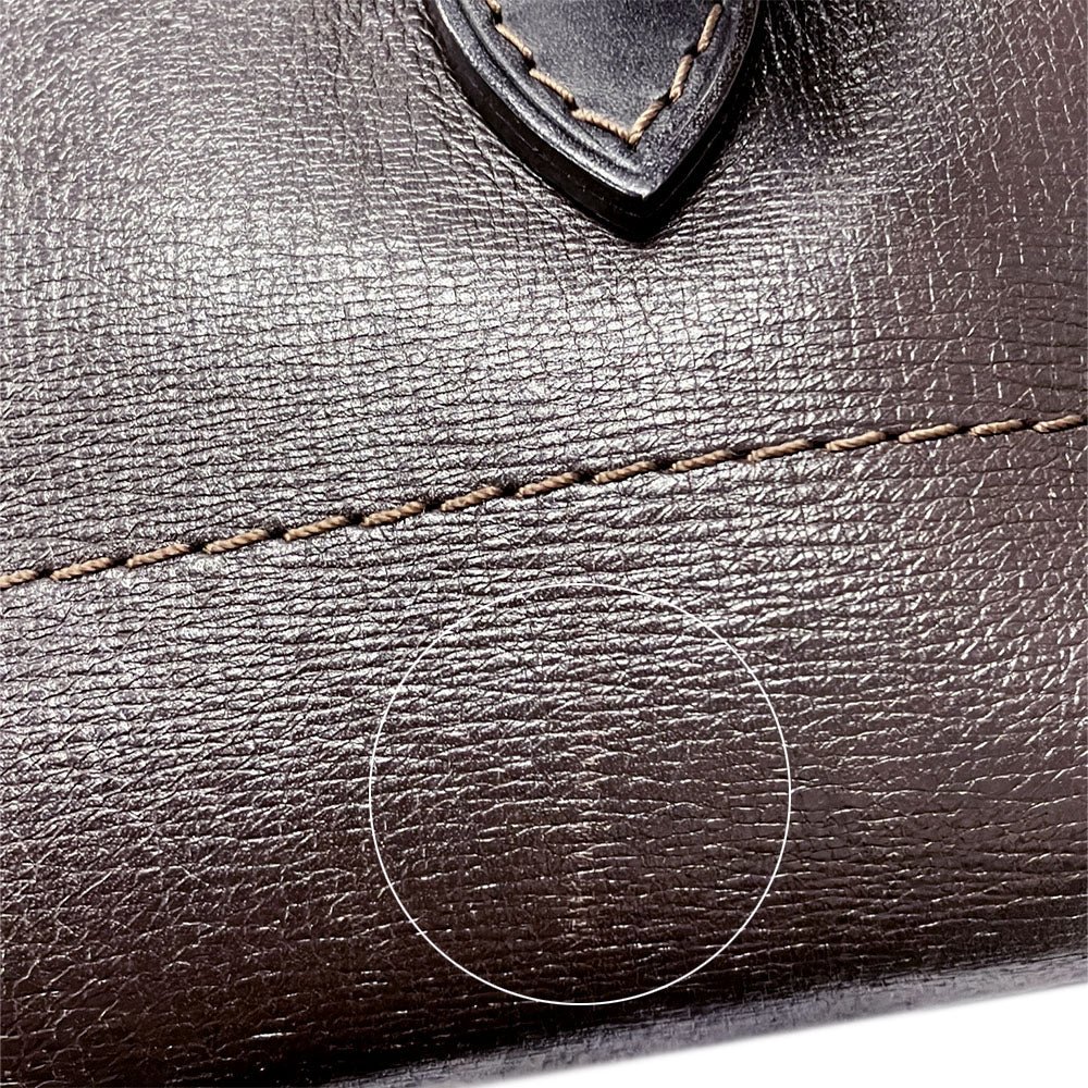 LOUIS VUITTON Shoulder Bag M92995 leather Brown Utah Yuma mens Used | AlmaBagz - Image 13