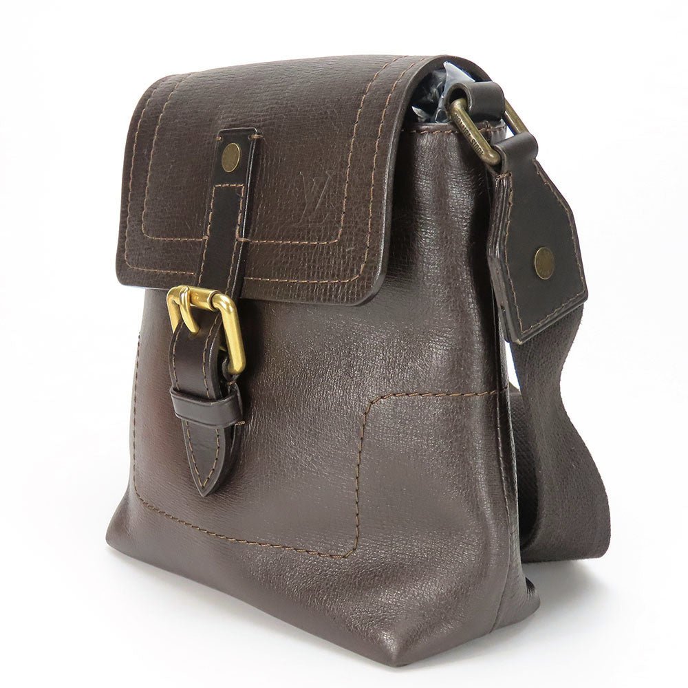 LOUIS VUITTON Shoulder Bag M92995 leather Brown Utah Yuma mens Used | AlmaBagz