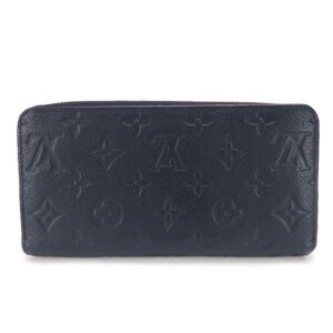 LOUIS VUITTON Long Wallet Purse M62121 Monogram Ann Platt Marine Rouge Zippy wallet Women Used | AlmaBagz