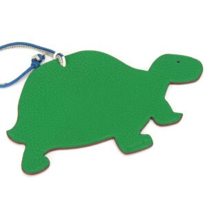 HERMES Bag charm Epsom , Taurillon Clemence green Petite Ash Turtle GM Women Used | AlmaBagz