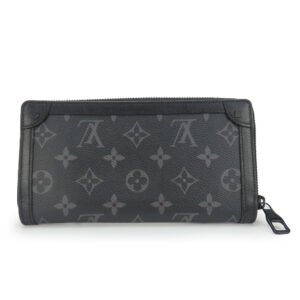 LOUIS VUITTON Long Wallet Purse M80558 Monogram Eclipse black Zippy wallet trunk mens Used | AlmaBagz