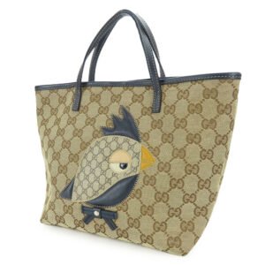 GUCCI Handbag 271101 GG canvas , leather , GG Supreme canvas beige Chilled license Papagallo Women Used | AlmaBagz