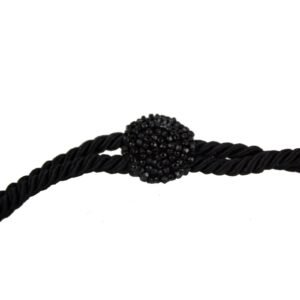 Gucci beaded black silk/satin pouch style cross body | AlmaBagz