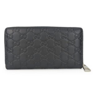 GUCCI Long Wallet Purse 473928 Guccisima black unisex(Unisex) Used | AlmaBagz