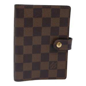 LOUIS VUITTON Damier Ebene Agenda PM Day Planner Cover R20700 LV Auth 84105 | AlmaBagz