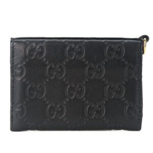 GUCCI Card Case 323401 Sima leather black unisex(Unisex) Used | AlmaBagz